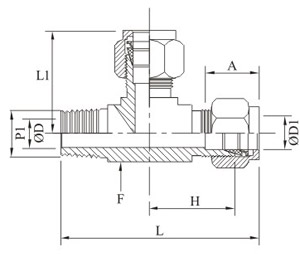 Male Run Tee Drawing