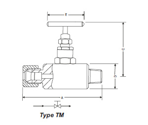 Needle Valve SECED Drawing